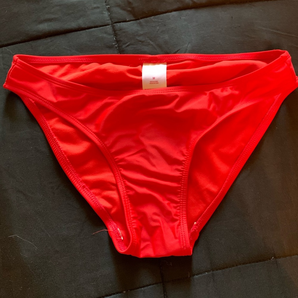 Red bikini bottom